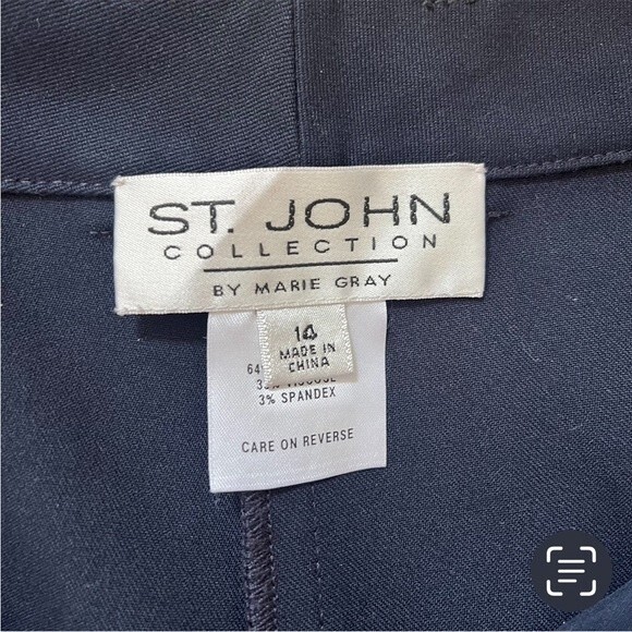 St. John Collection Straight Leg Pants in Navy 14 - Picture 10 of 13